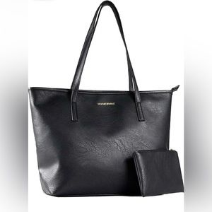 Montana West Black Tote Bags Vegan Leather Purse and Handbags.​​